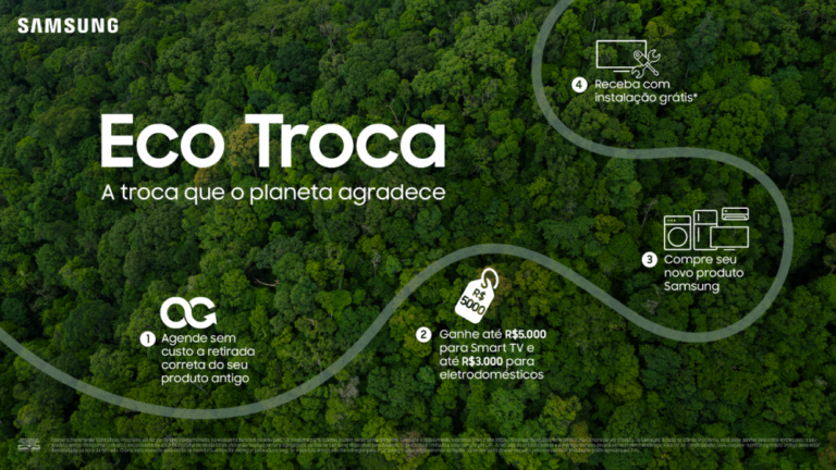 Samsung reúne serviços de reparo e reciclagem no Mês do Meio Ambiente