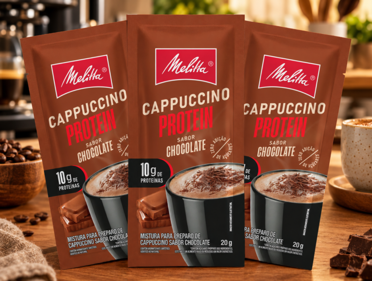 Melitta lança cappuccino em pó com 10g de proteína por sachê